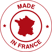In Frankreich hergestelltes Logo für Produkte des Labors Interlac France
